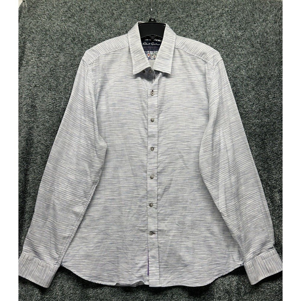 Robert Graham Mens Size 2XL Gray Modern Americana Button Up Shirt (J6)